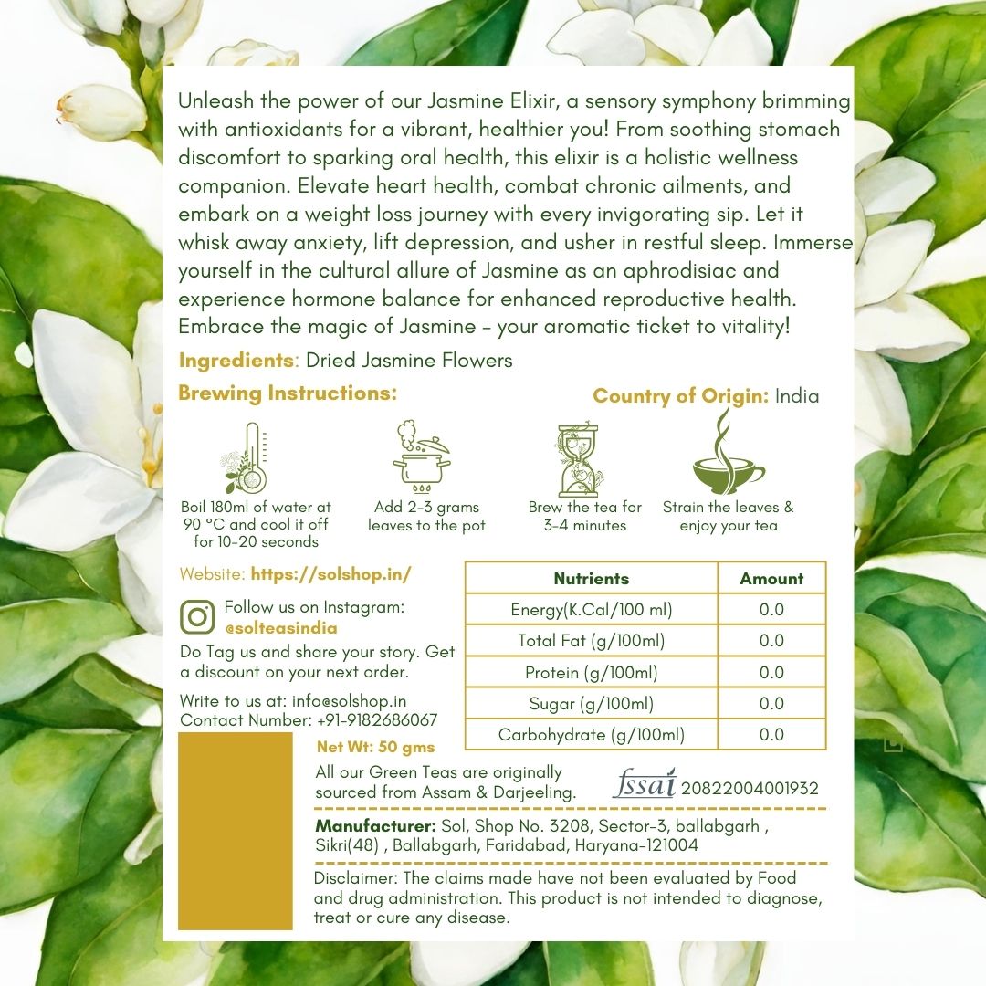 Jasmine Tea Pure Flowers