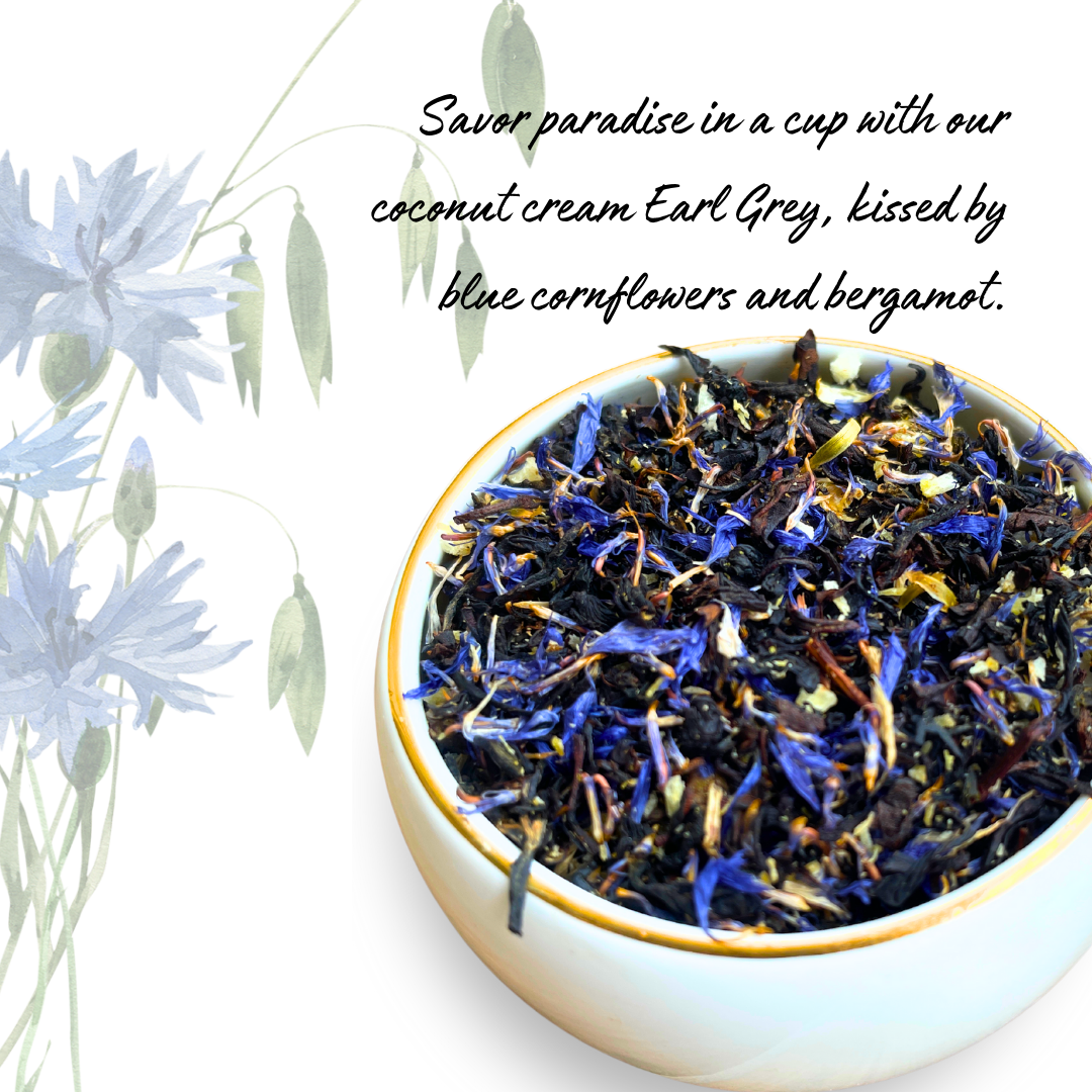 Coconut Carnival - Assam Earl Grey Tea With Coconut & Blue Cornflower