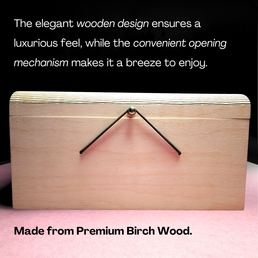 Wooden Herbal Tea Gift Box | 6 Flavours | Contains 60 Tea Bags