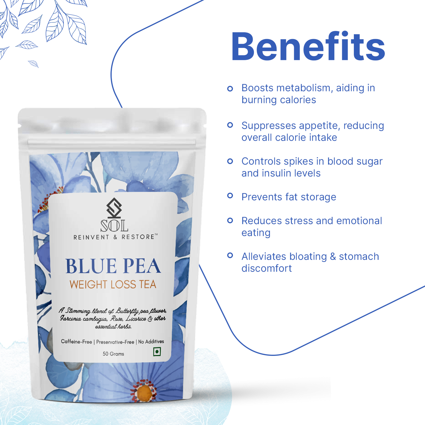BLUE PEA TEA FOR WEIGHT LOSS