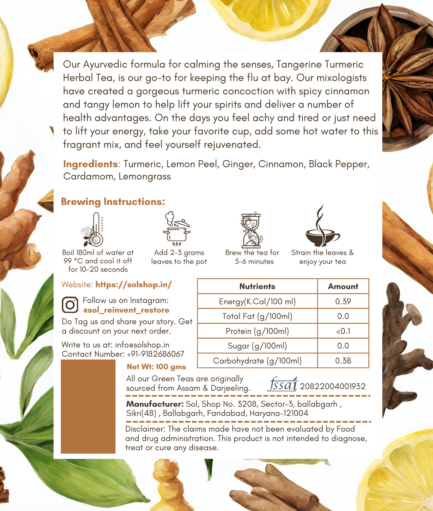 TURMERIC IMMUNITY TEA