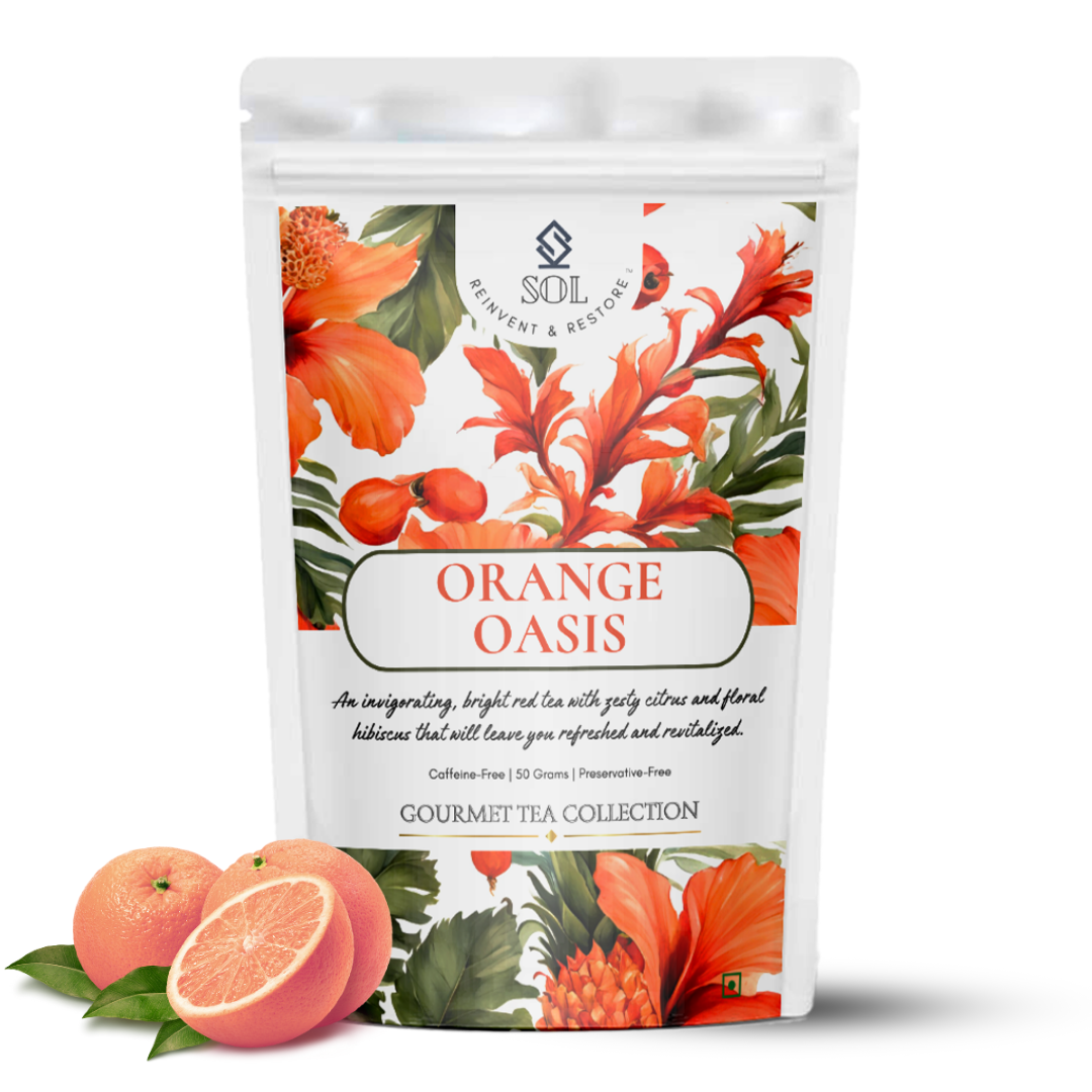 SOL Orange Oasis - Orange Peel With Hibiscus, Rosehips, Apple & Pineapple