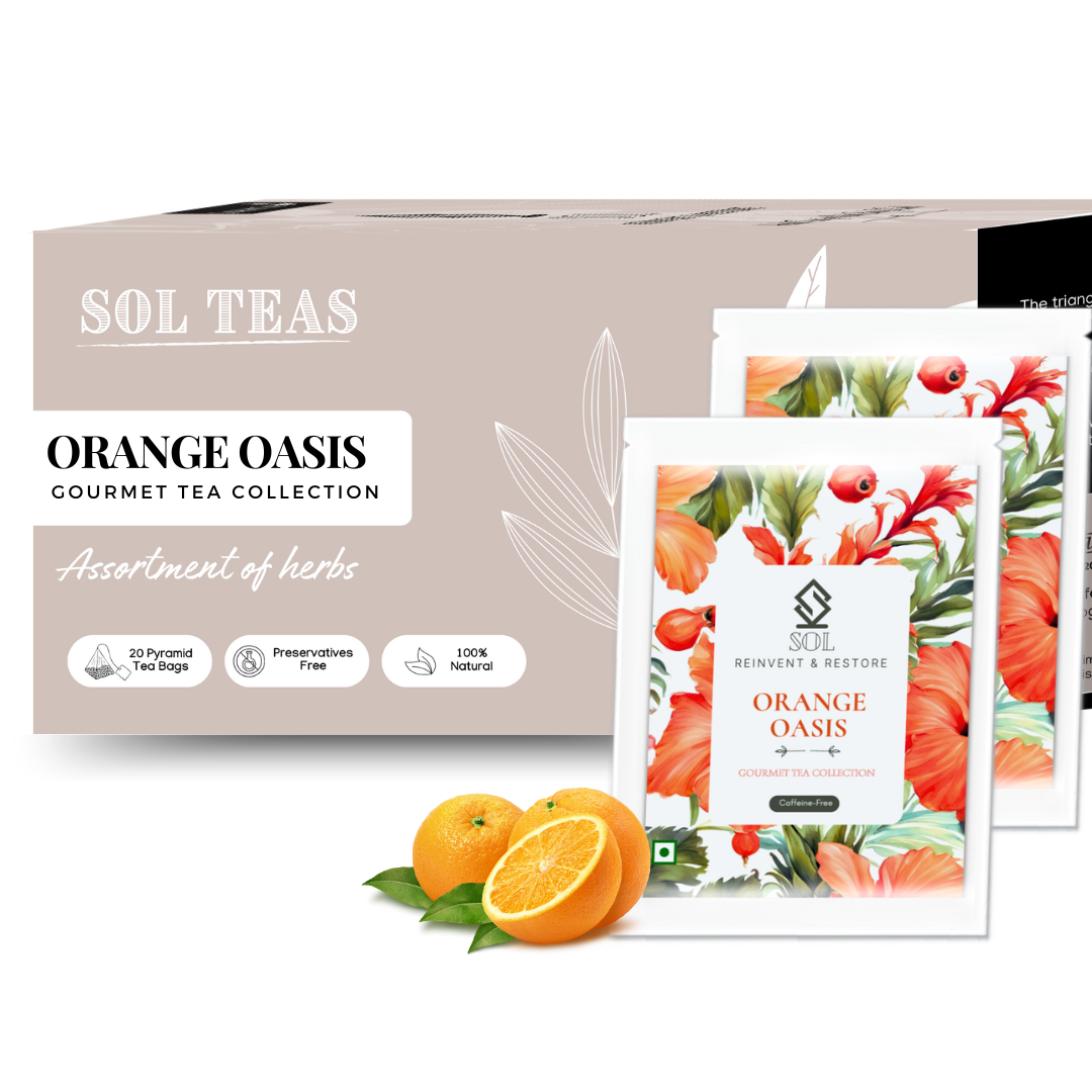 SOL Orange Oasis - Orange Peel With Hibiscus, Rosehips, Apple & Pineapple