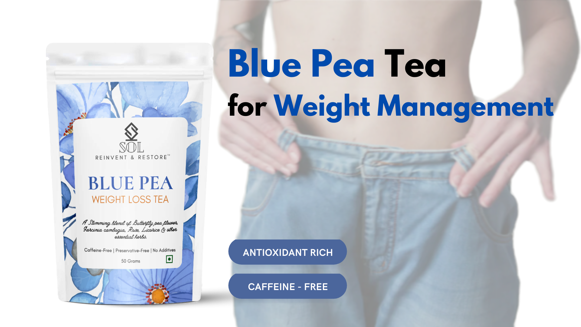 Load video: Blue Tea for Weight Loss